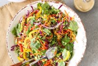 Rainbow Chopped Salad Recipe with Sesame Garlic Dressing