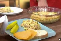 Warm Baked Ham Salad with Creamy Dijon Dressing
