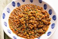 Classic Italian Lentils with Garlic and Rosemary