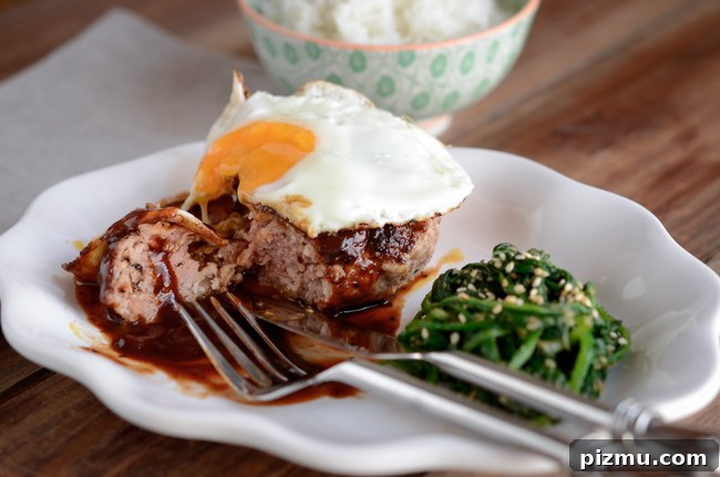 Classic Japanese Hambagu (Hamburger Steak) Recipe 12 Hambak steak has soft and moisture texture and tastes the best when served with rich red wine sauce and a fried egg.