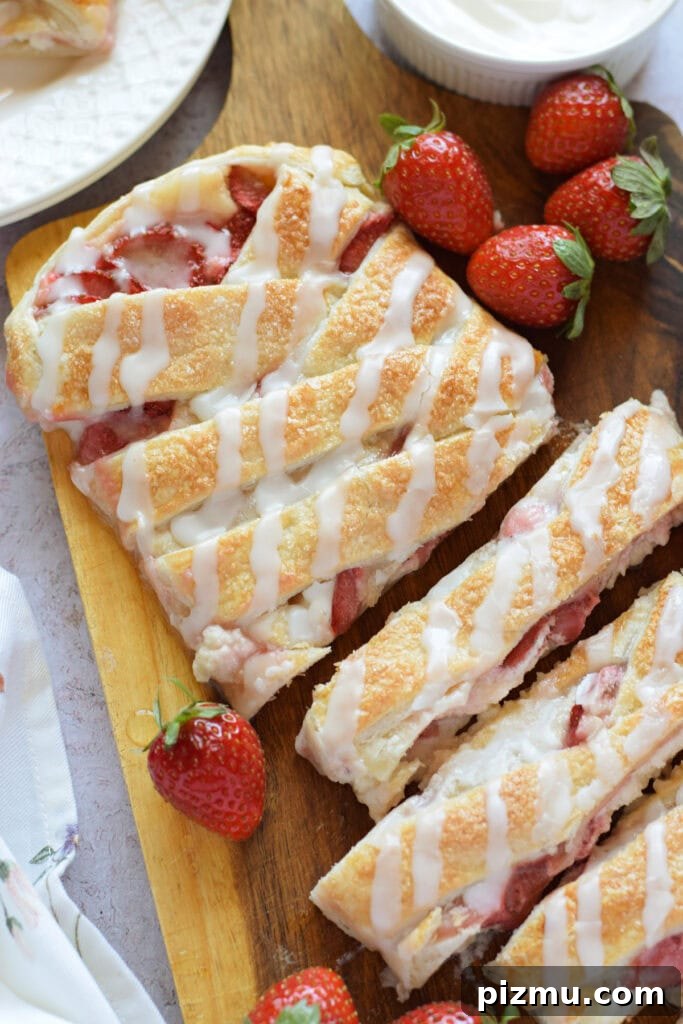 Homemade Strawberry Puff Pastry Danish Recipe 2 Puff pastry danish.