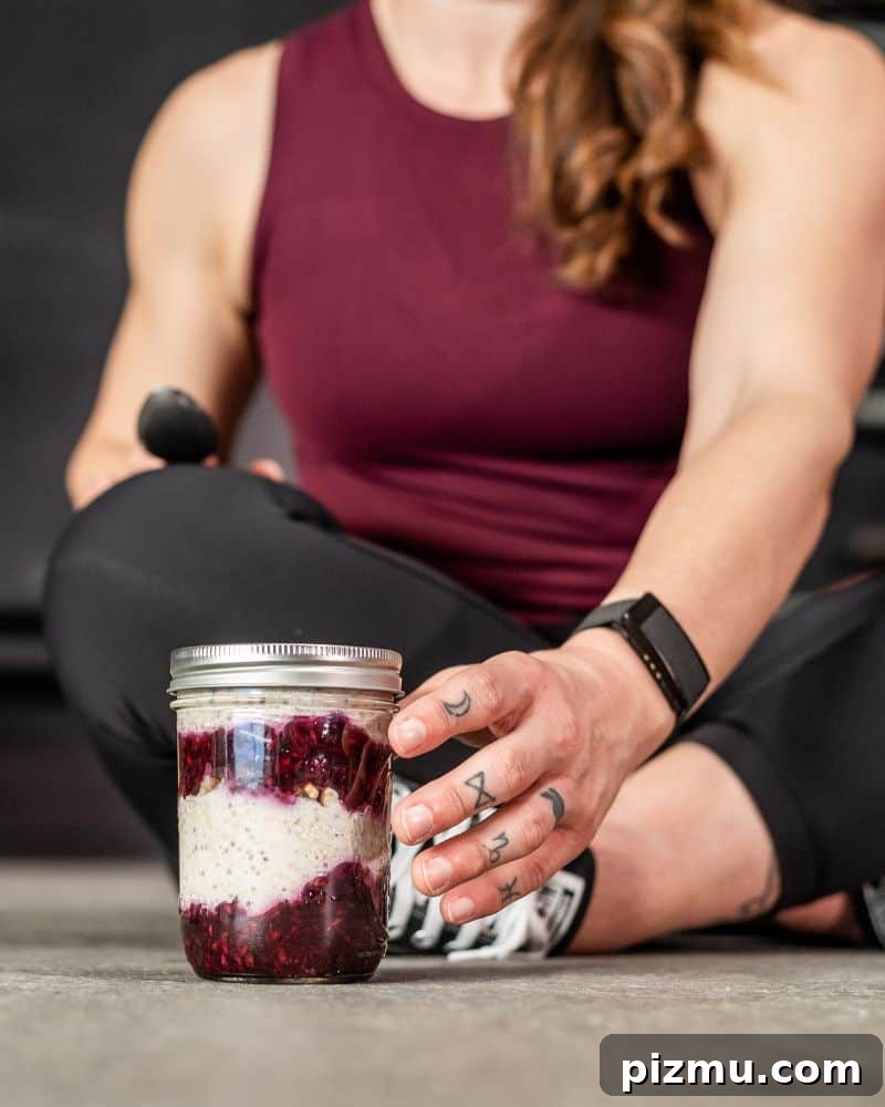 Within-Day Energy Deficit: What It Is and Why It Matters 7 jar with overnight oats and fruit