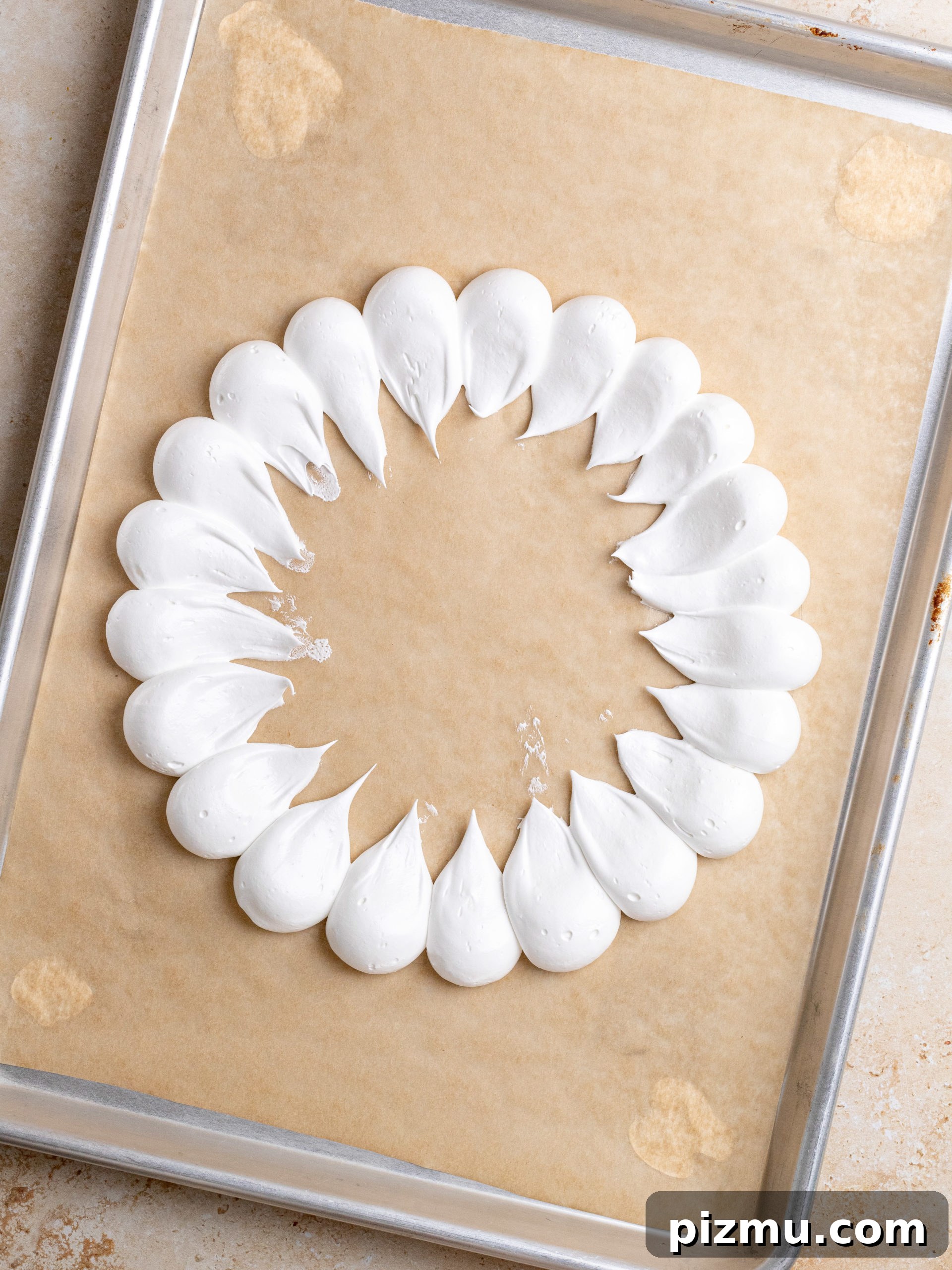 Summer Pavlova Recipe with Fresh Berries 4 Pavlova piping