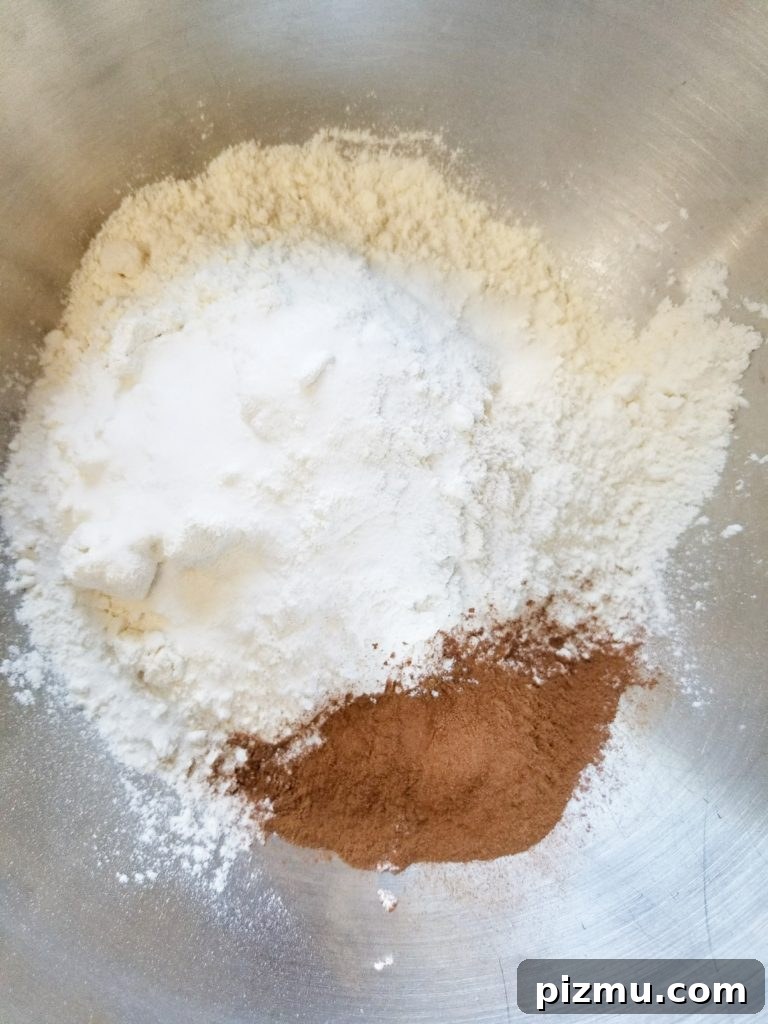 Zucchini bread in process