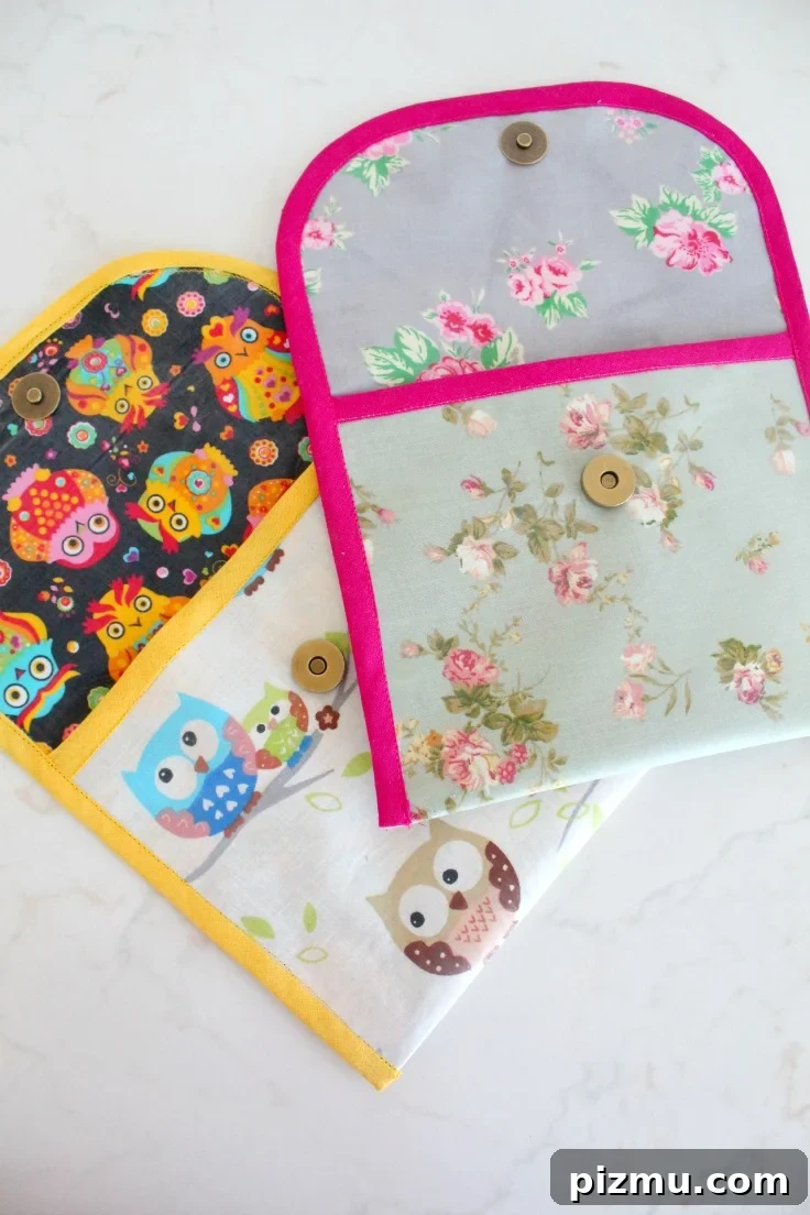 Sewing reusable snack bags