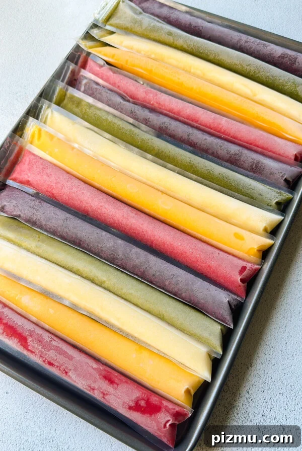 Homemade ice pops.
