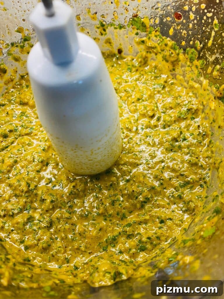 Jamaican Jerk Grilled Chicken Recipe 4 Jamaican green sauce in food processor