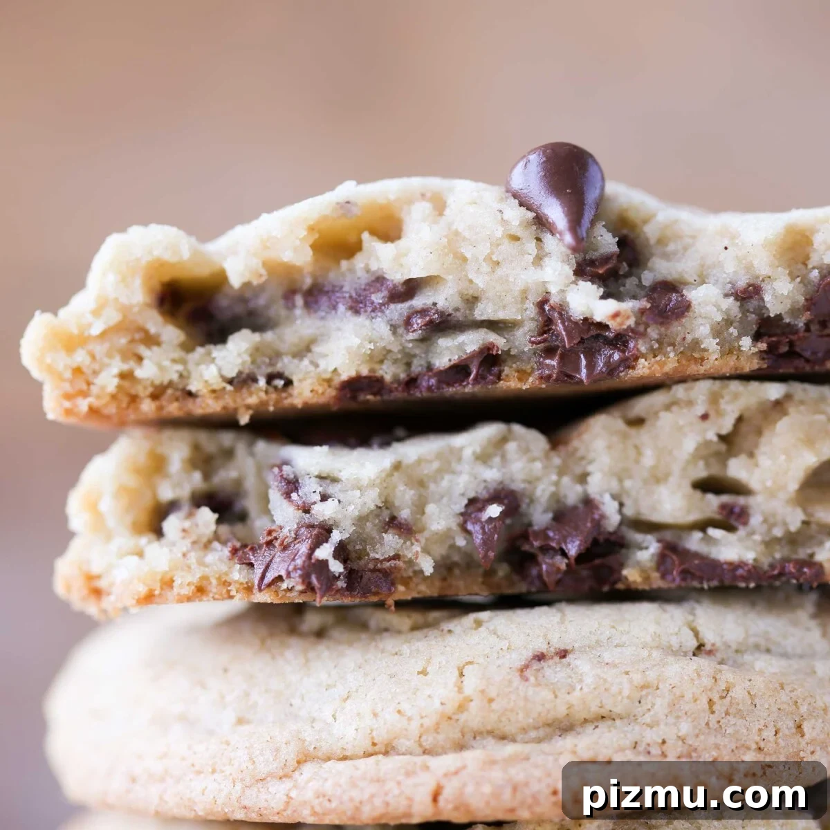 20 Classic Christmas Cookie Recipes to Bake This Season 10 chocolate chip cookie broken open with melty chips.