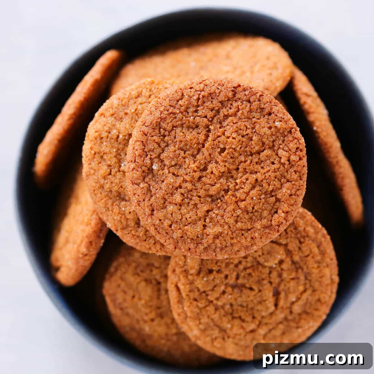 20 Classic Christmas Cookie Recipes to Bake This Season 4 Old Fashioned Gingersnaps black bowl.