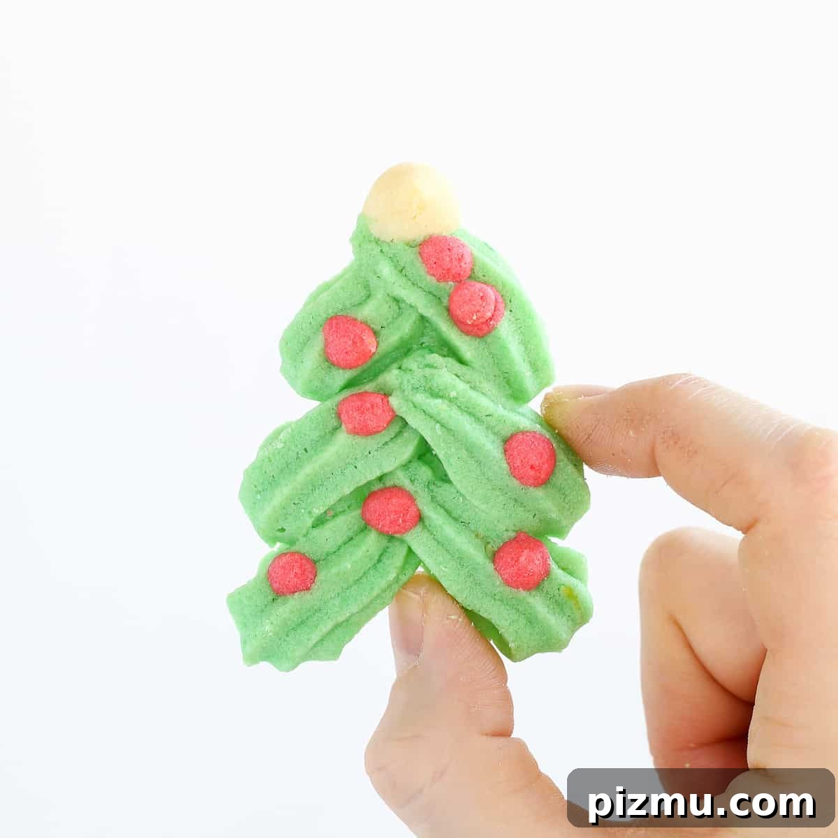 20 Classic Christmas Cookie Recipes to Bake This Season 23 Holiday Spritz cookie Christmas tree in hand.