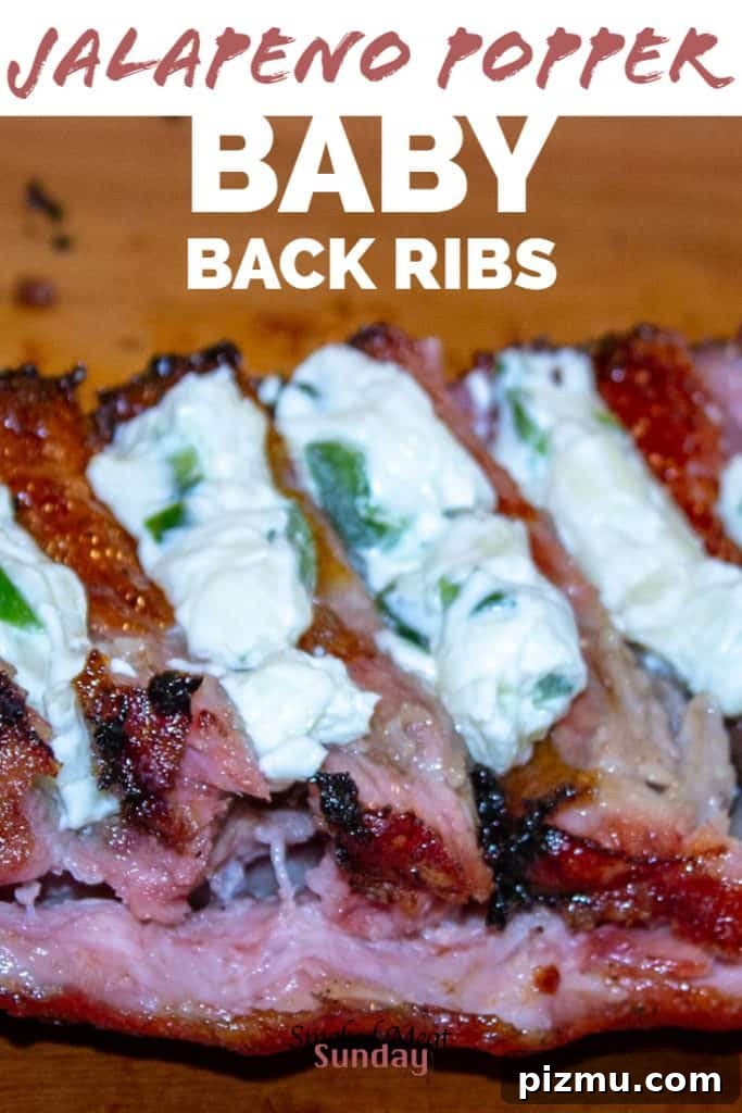 Jalapeño Popper Ribs with Cream Cheese & Bacon 2 These Jalapeno Popper Ribs are loaded with flavor, and are a welcome switch up from the traditional bbq flavor you're used to. Try them! Baby Back Ribs Recipe - Traeger recipes - bbq recipes - fun food ideas - Jalapeno Ribs