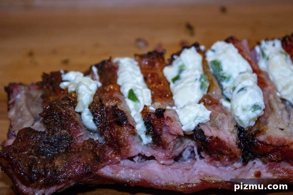 Jalapeño Popper Ribs with Cream Cheese & Bacon 4 jalapeno ribs - jalapeno popper ribs