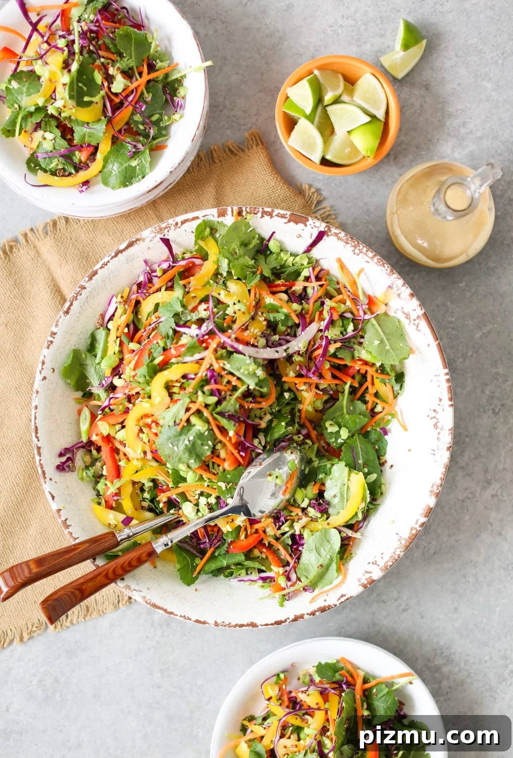 Thai Cashew Chopped Salad with Sesame-Garlic Dressing