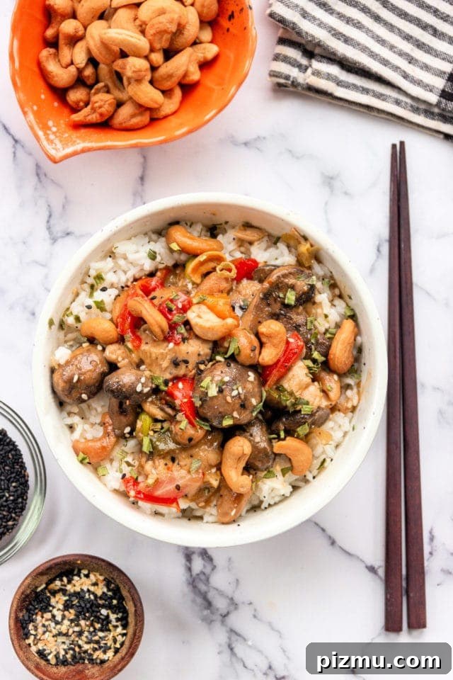Crispy Cashew Chicken Stir-Fry with Garlic Sauce 5 Asian inspired recipes