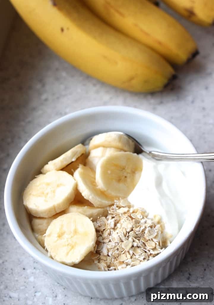 plain greek yogurt honey banana granola