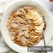 Creamy Cinnamon Overnight Oats for Make-Ahead Breakfast 8 Creamy, healthy, and dairy-free cinnamon overnight oats.