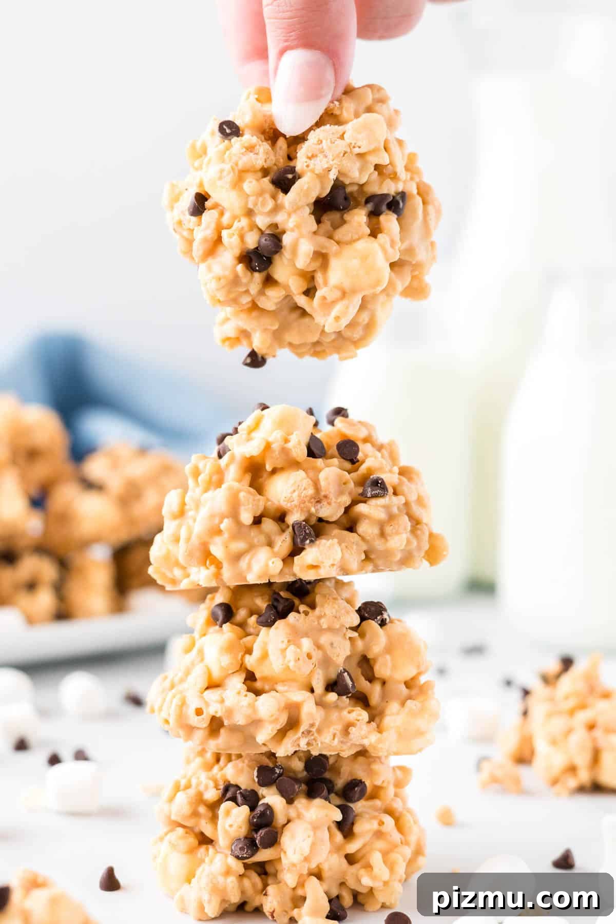 avalanche cookies stacked