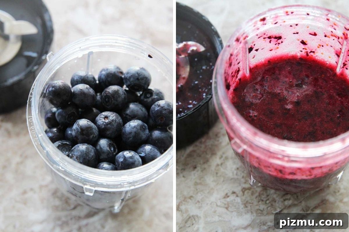Classic Eggless Dairy-Free Blueberry Yeast Bread Recipe 4 Blueberry puree