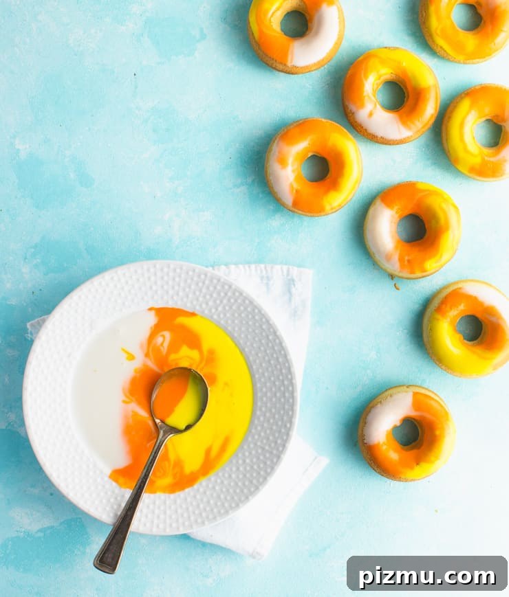 Candy Corn Donuts Recipe for Halloween 4 img 5038 3