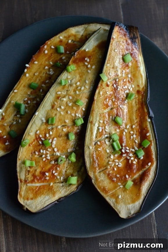 Miso-Glazed Japanese Eggplant 3 The eggplant melts in your mouth and has this incredible umami flavor you simply can't describe | Find the recipe on NotEnoughCinnamon.com