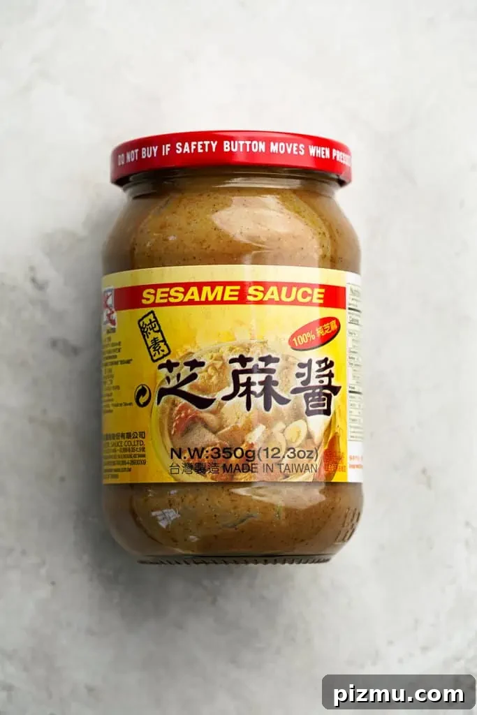 Cold Sesame Noodles with Spicy Peanut Sauce 4 sesame-paste