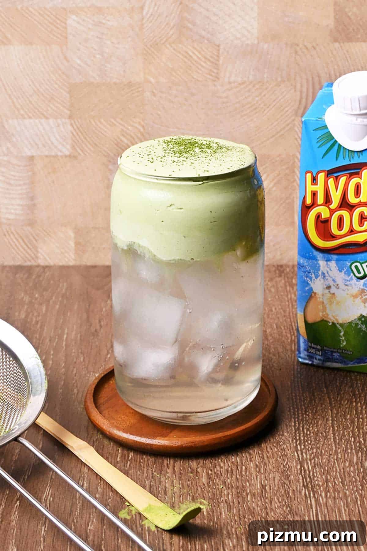 Fluffy Coconut Matcha Cloud Mousse 2 coconut matcha cloud