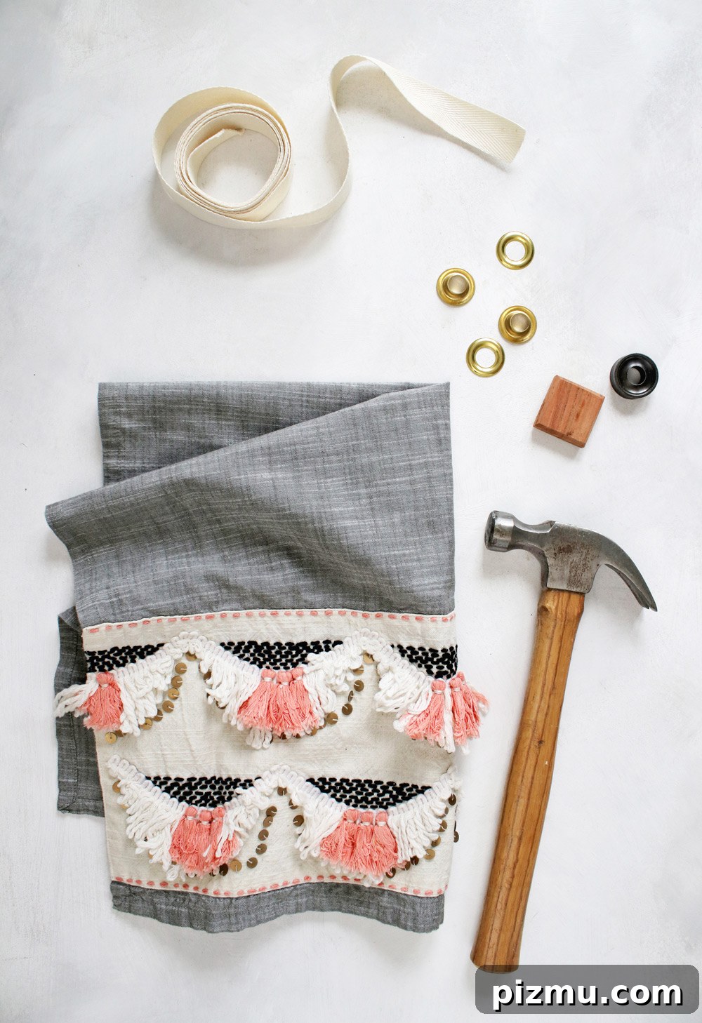 Turn Dish Towels into a No Sew Apron 4 No Sew DIY Apron Supplies