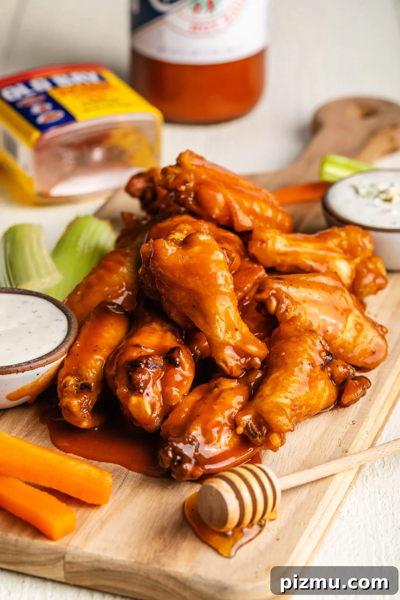 Hot honey wings